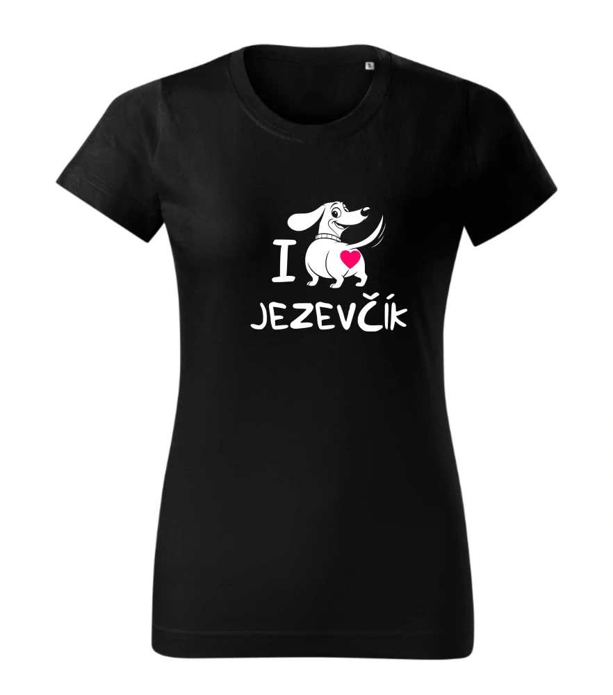 Tričko - I ♥ Jezevčík, Jorkšír, Čivava...