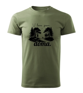 Tričko - V lese jsem doma